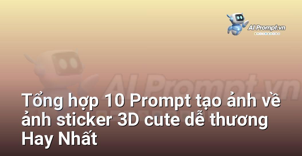 [AI Đang viết – listicle…] ảnh sticker 3D cute dễ thương