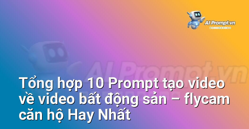 [AI Đang viết – listicle…] video bất động sản – flycam căn hộ