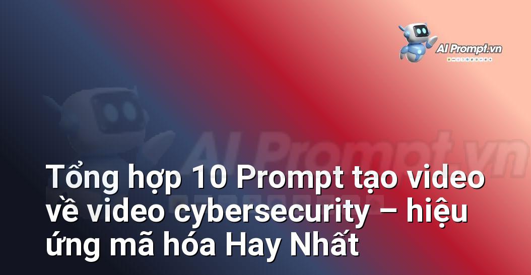 [AI Đang viết – listicle…] video cybersecurity – hiệu ứng mã hóa