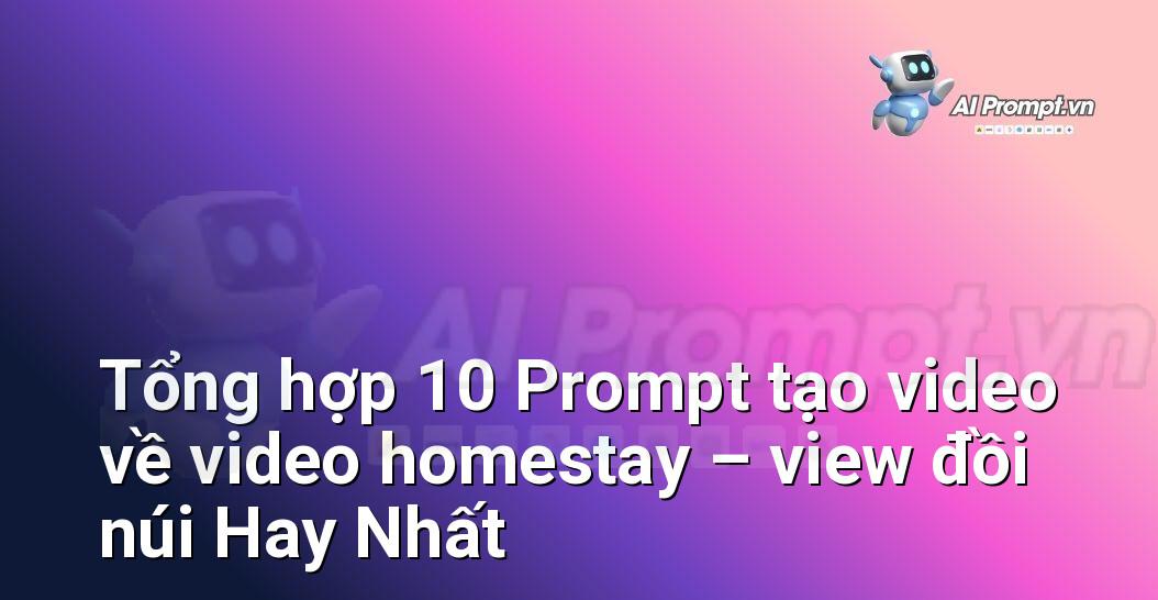 [AI Đang viết – listicle…] video homestay – view đồi núi