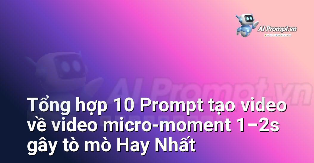 [AI Đang viết – listicle…] video micro-moment 1–2s gây tò mò