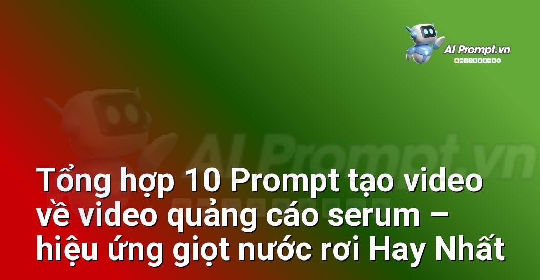 [AI Đang viết – listicle…] video quảng cáo serum – hiệu ứng giọt nước rơi