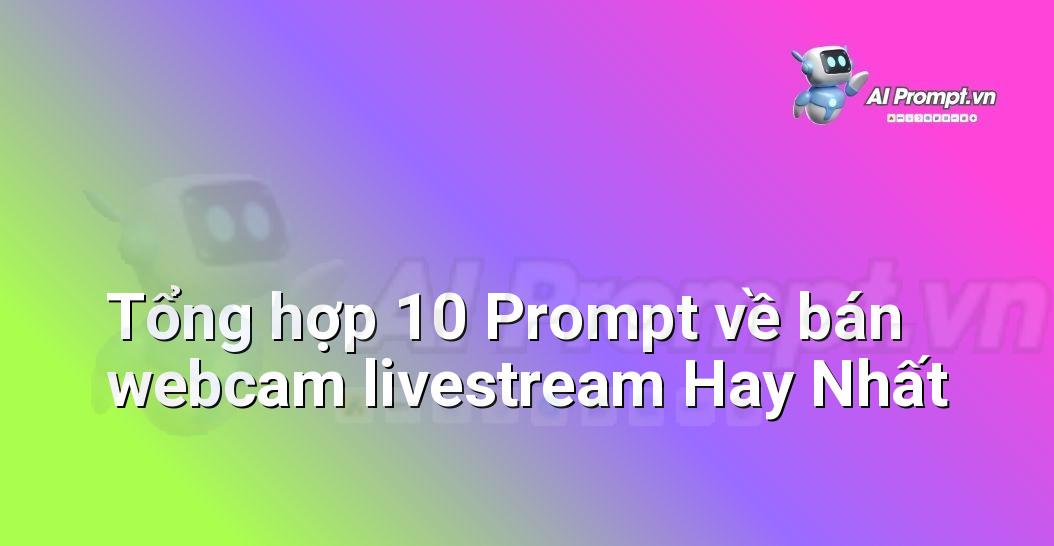 [AI Đang viết – listicle…] bán webcam livestream