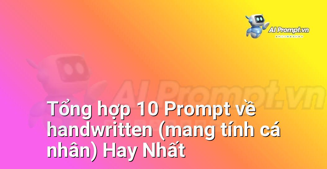 [AI Đang viết – listicle…] handwritten (mang tính cá nhân)